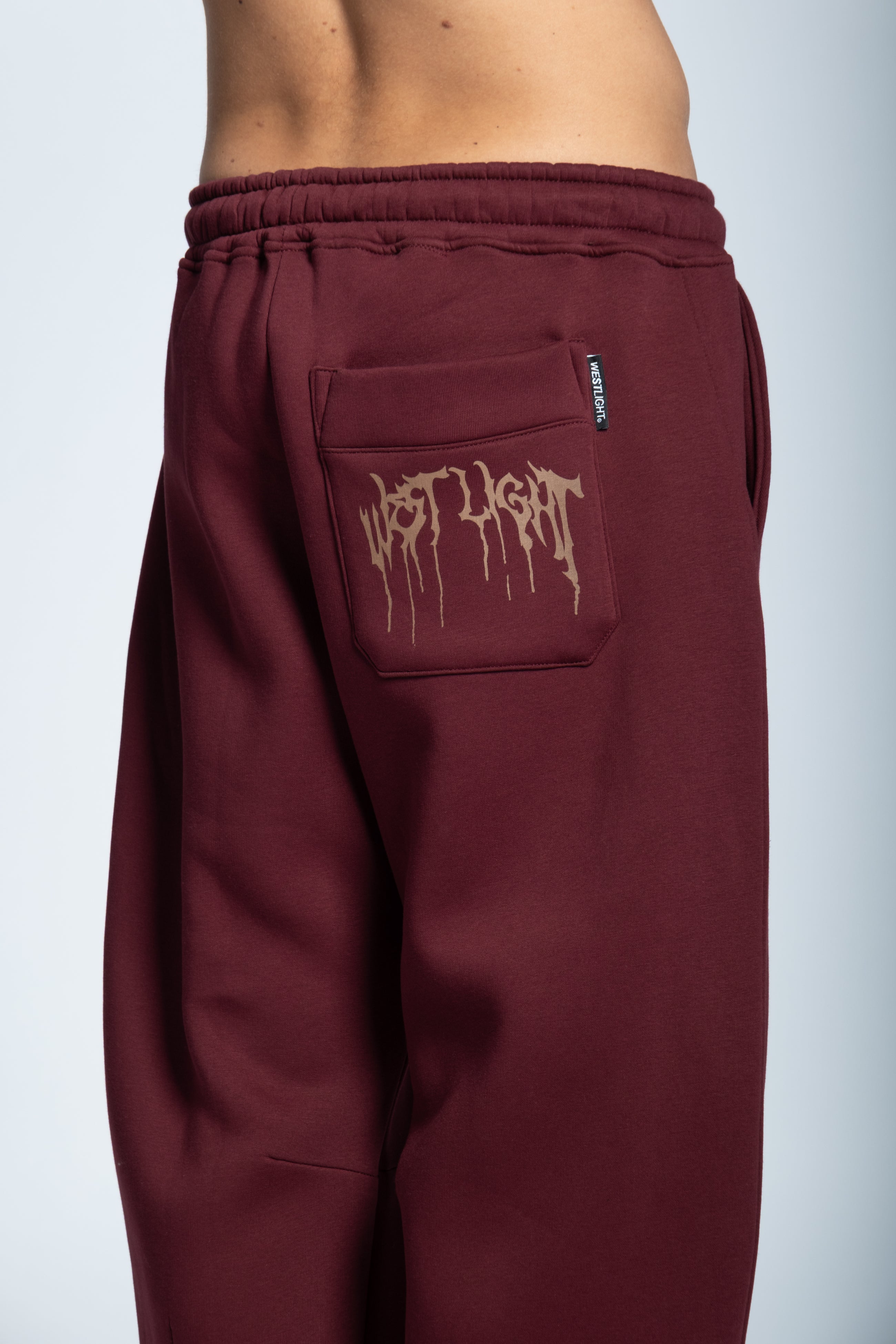 STRASS ICON SWEATPANTS BORDEAUX