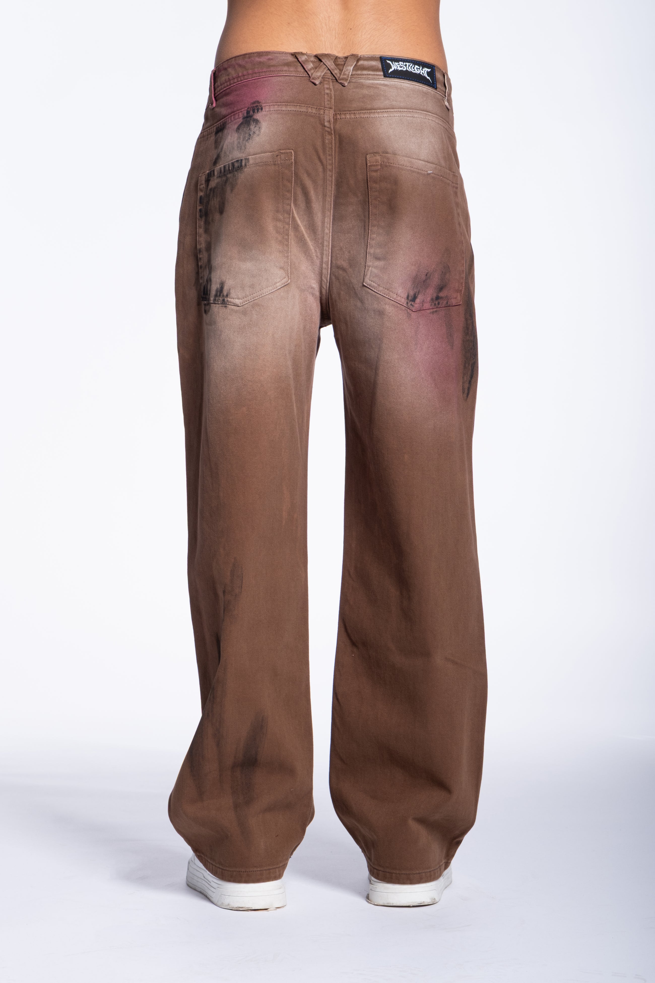 Jeans Palazzo sfumature Bordeaux