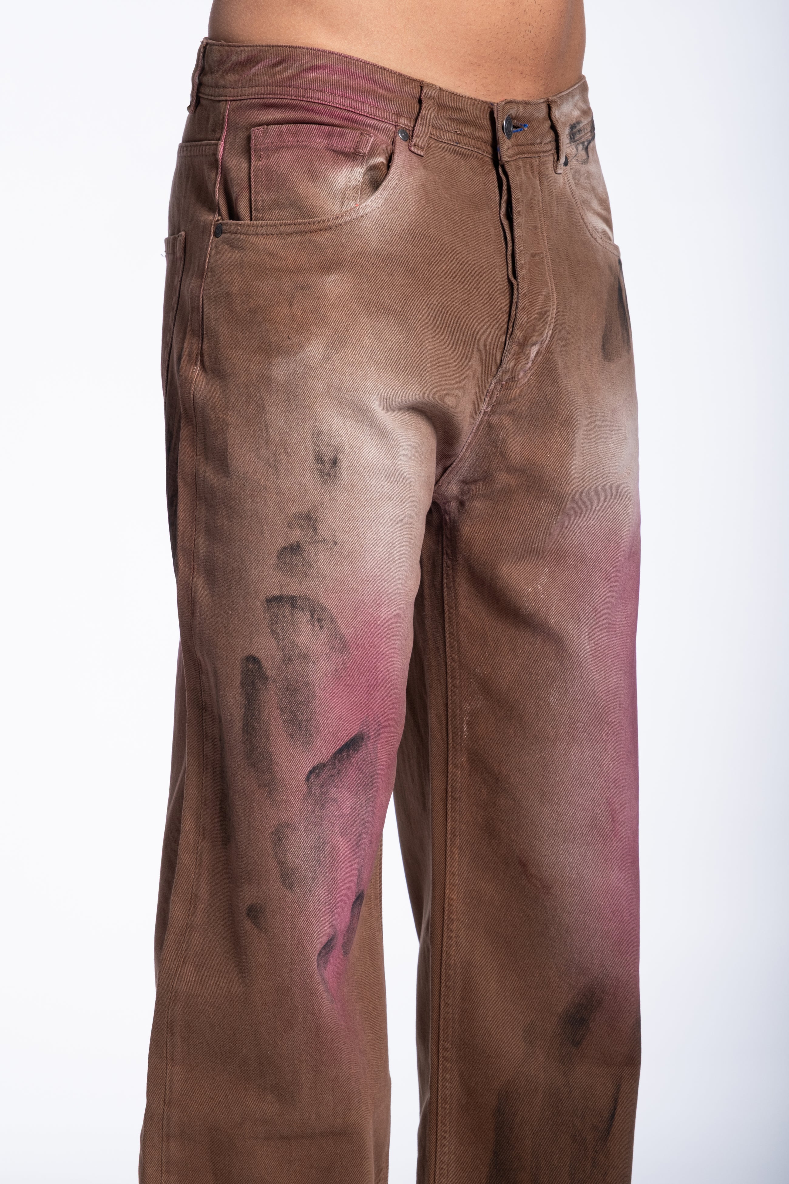 Jeans Palazzo sfumature Bordeaux