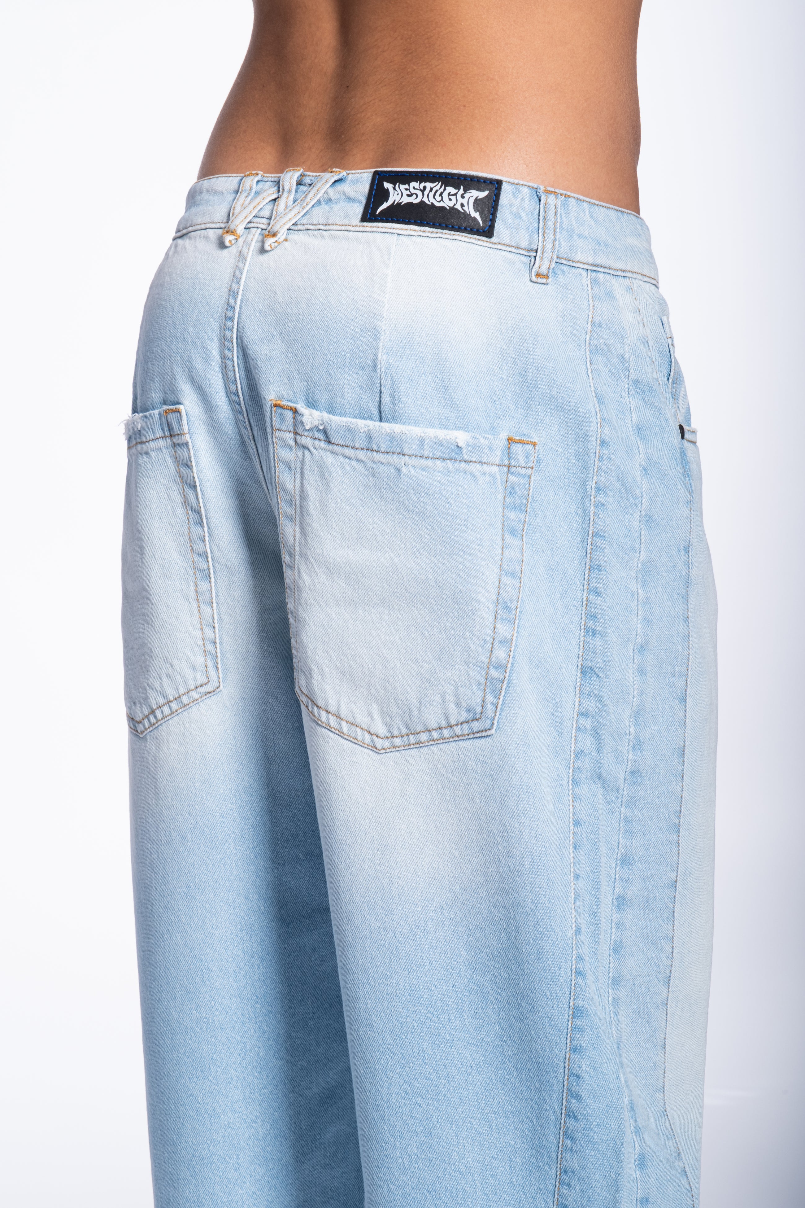 Jeans Balloon Denim lavaggio chiaro