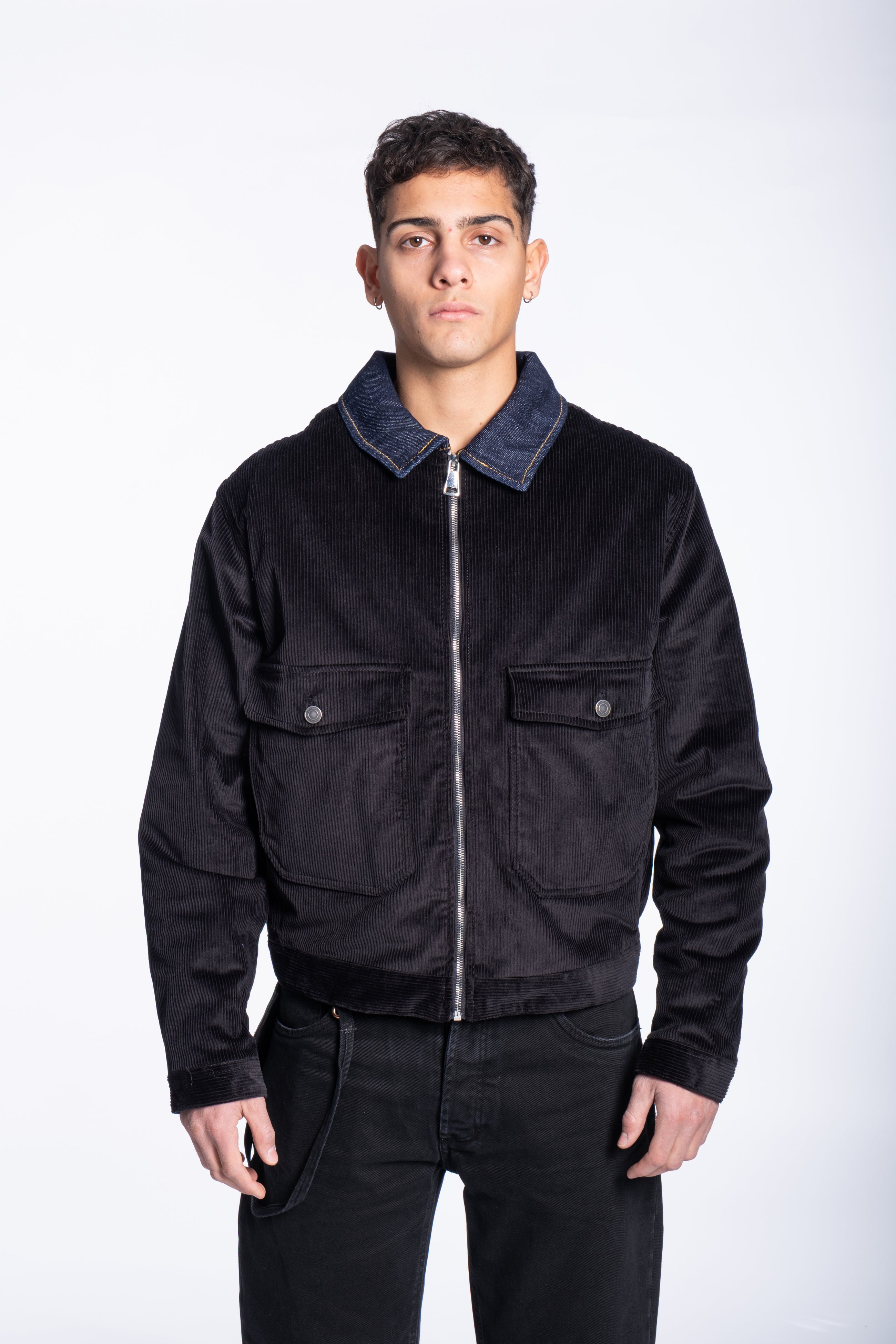 Corduroy jacket boxy tasconi