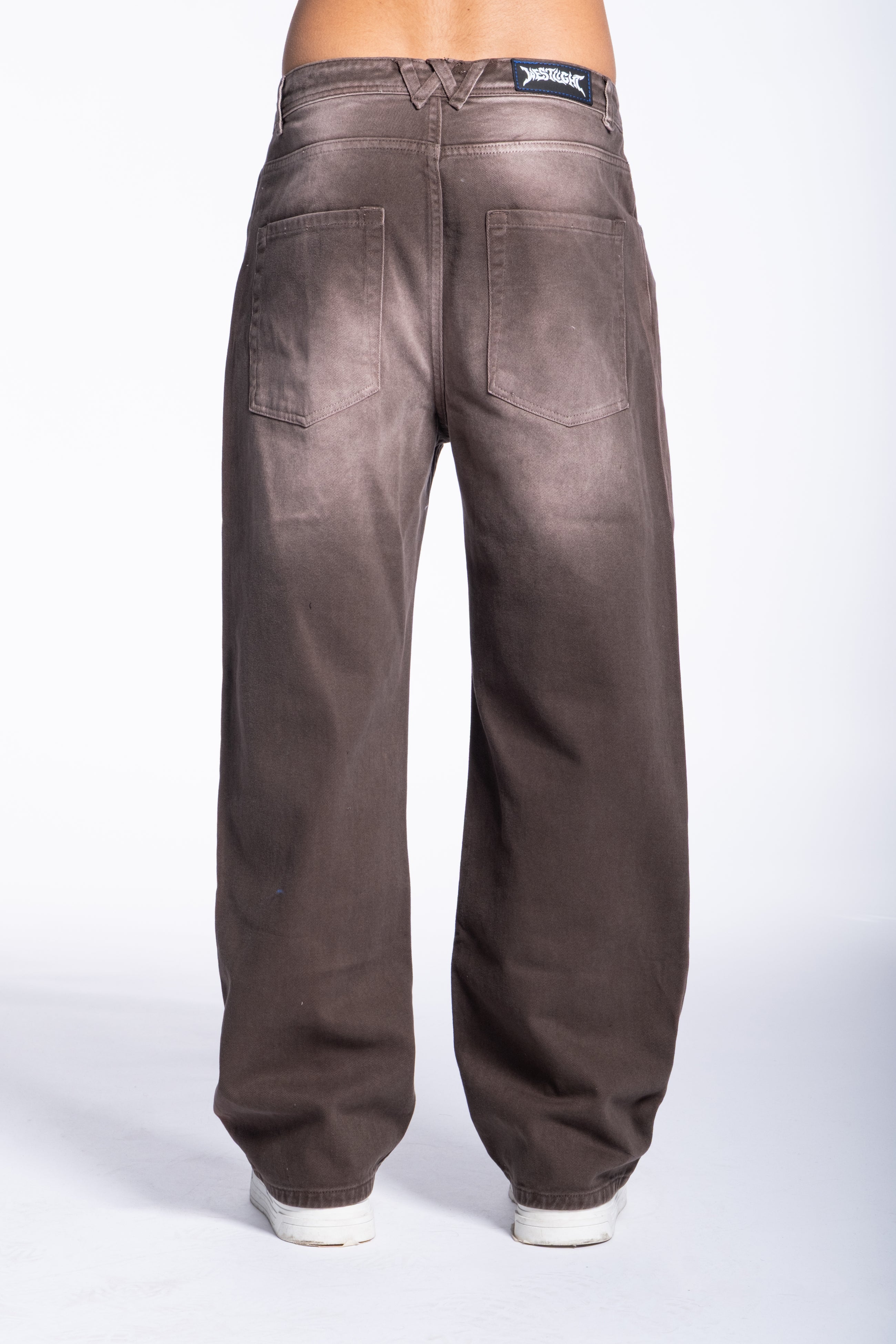 Jeans Balloon Sfumato Color Brown