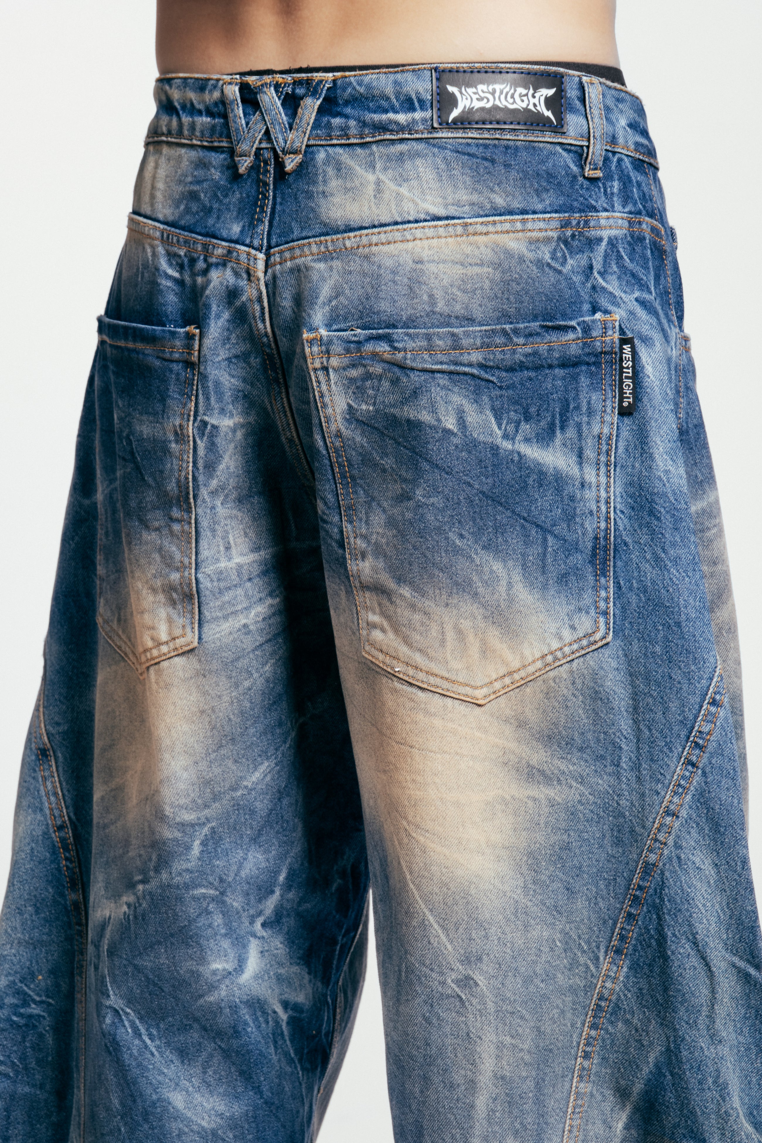 Rust Washed Jeans