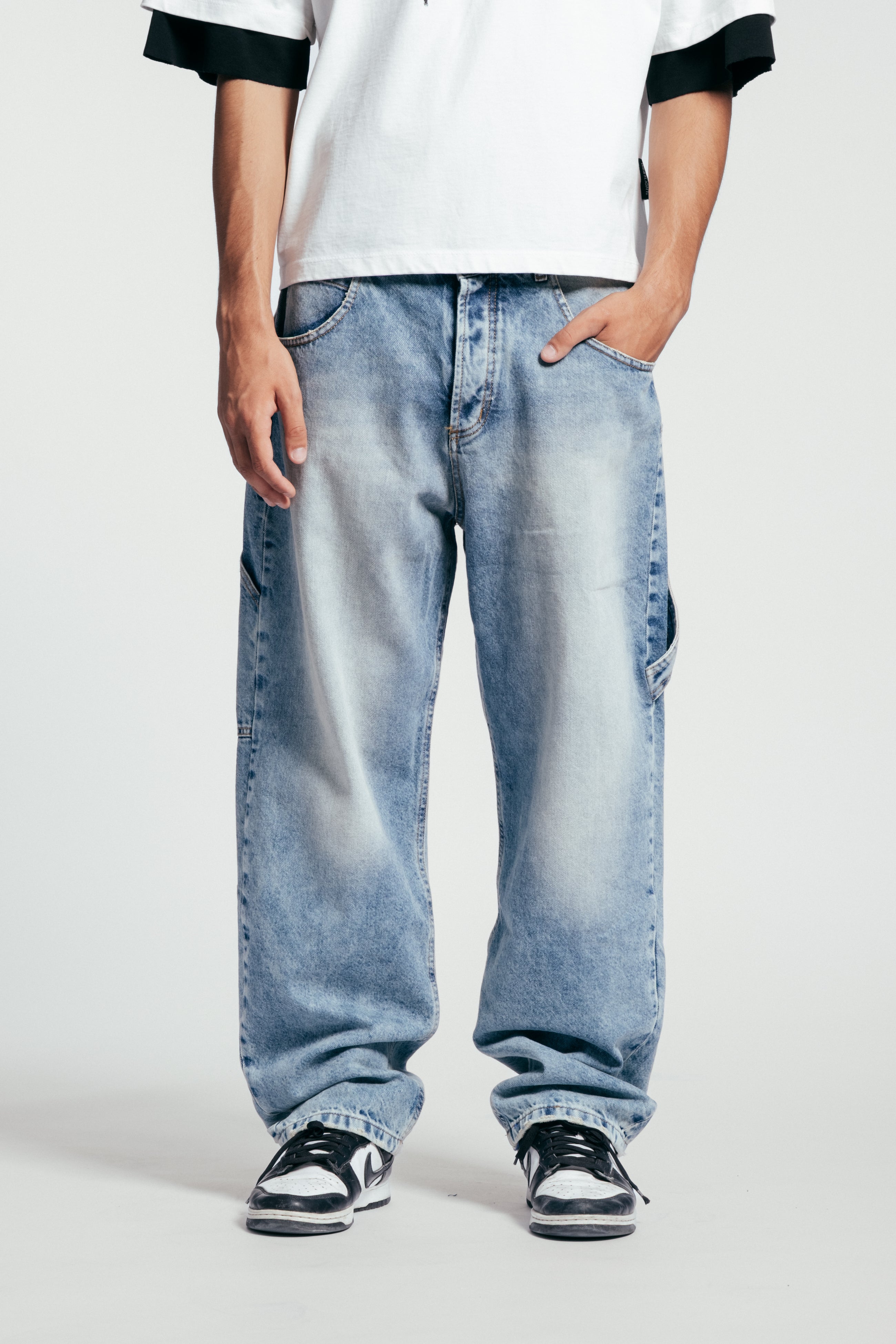 Light Blue Cargo Jeans