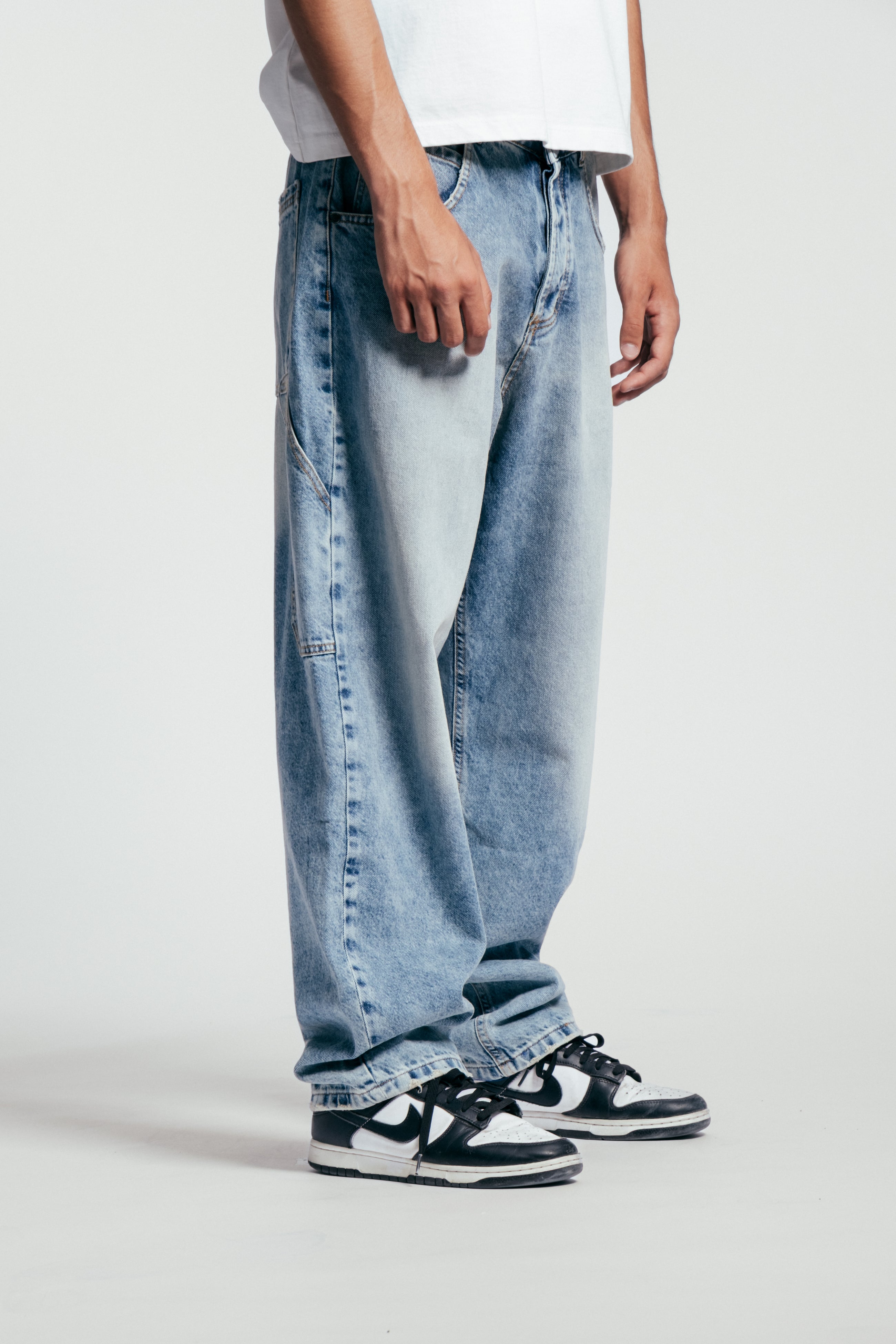 Light Blue Cargo Jeans