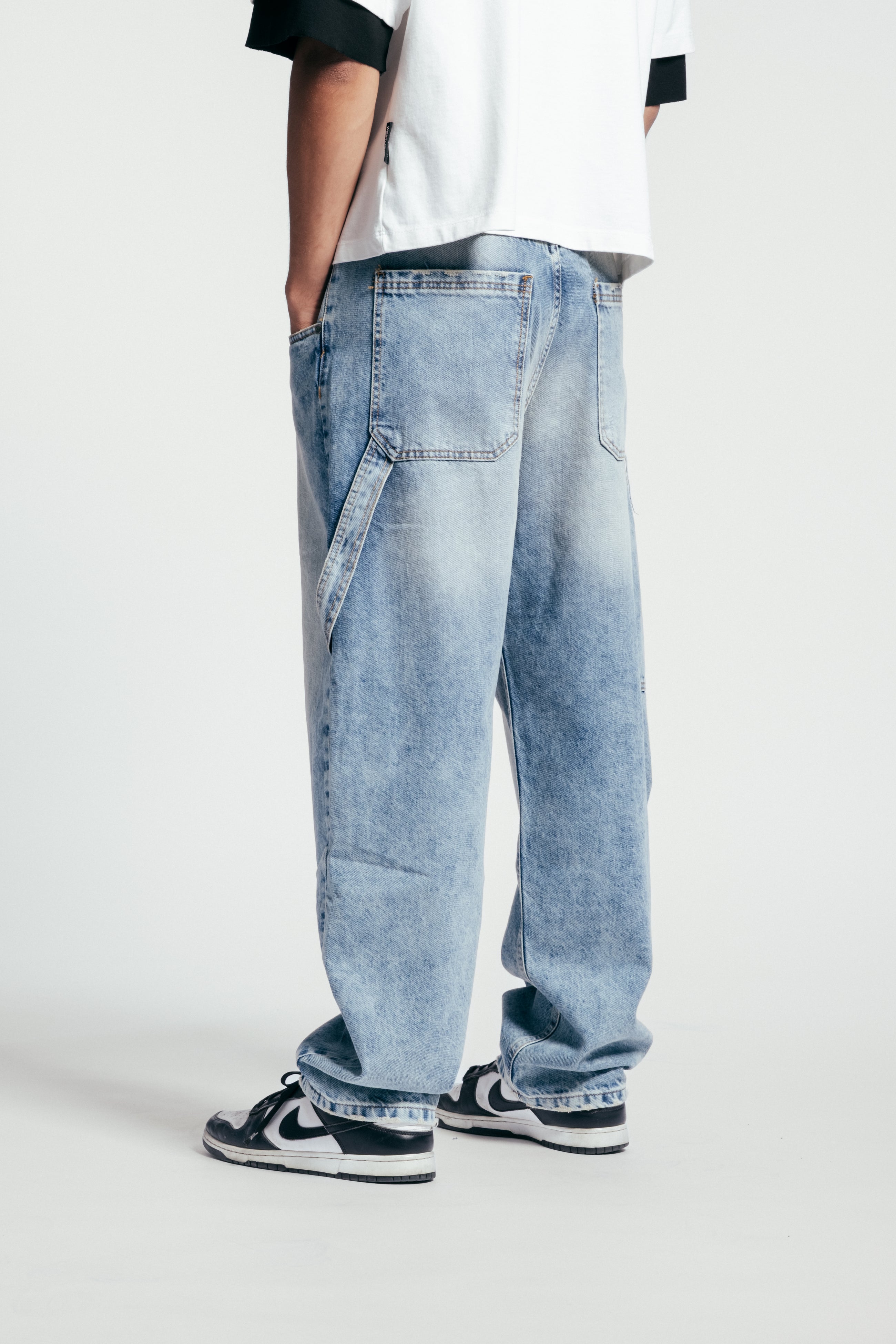 Light Blue Cargo Jeans