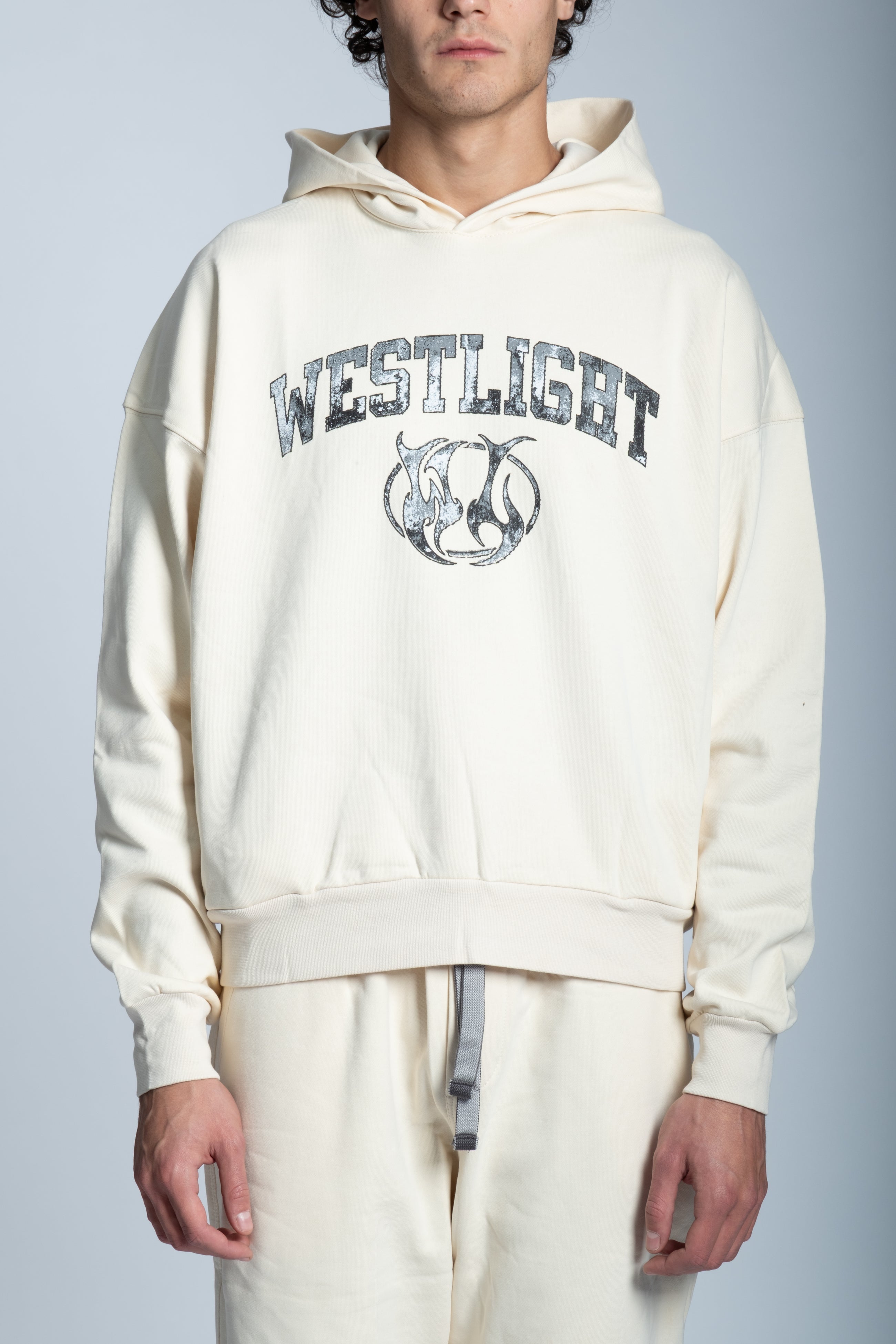 Felpa BASIC logo Bianca