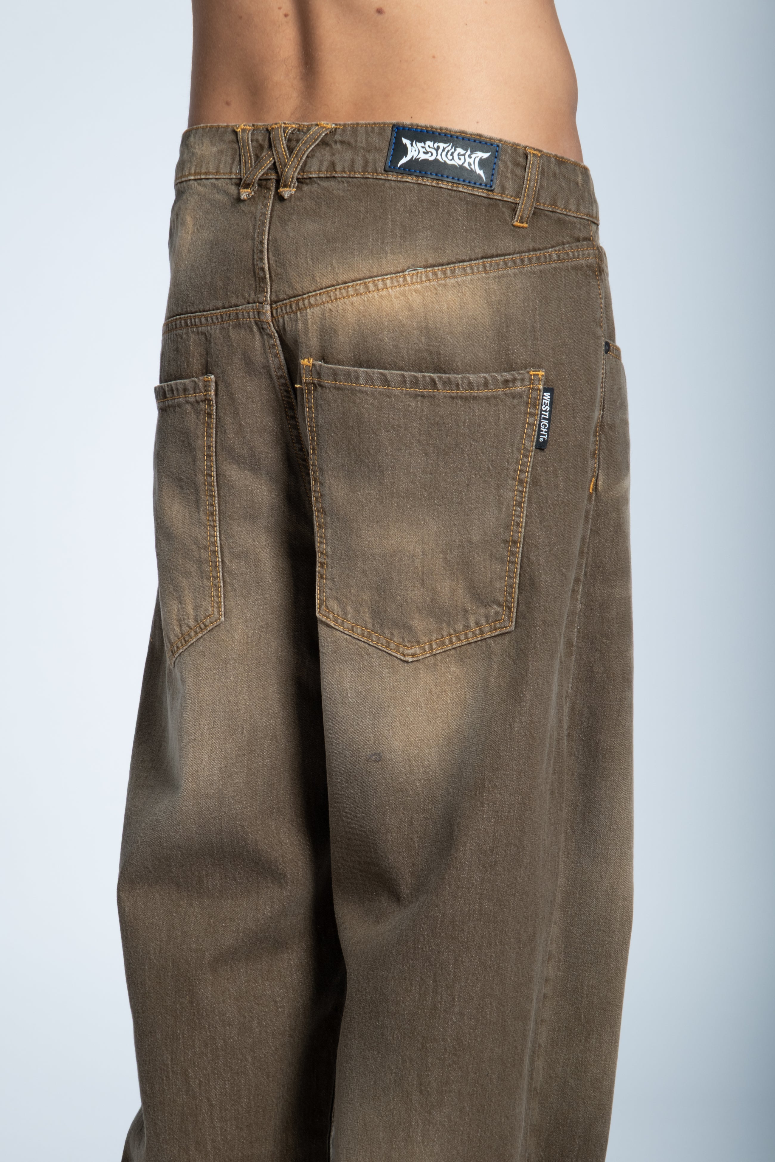 BALLOON TOBACCO WASHED JEANS