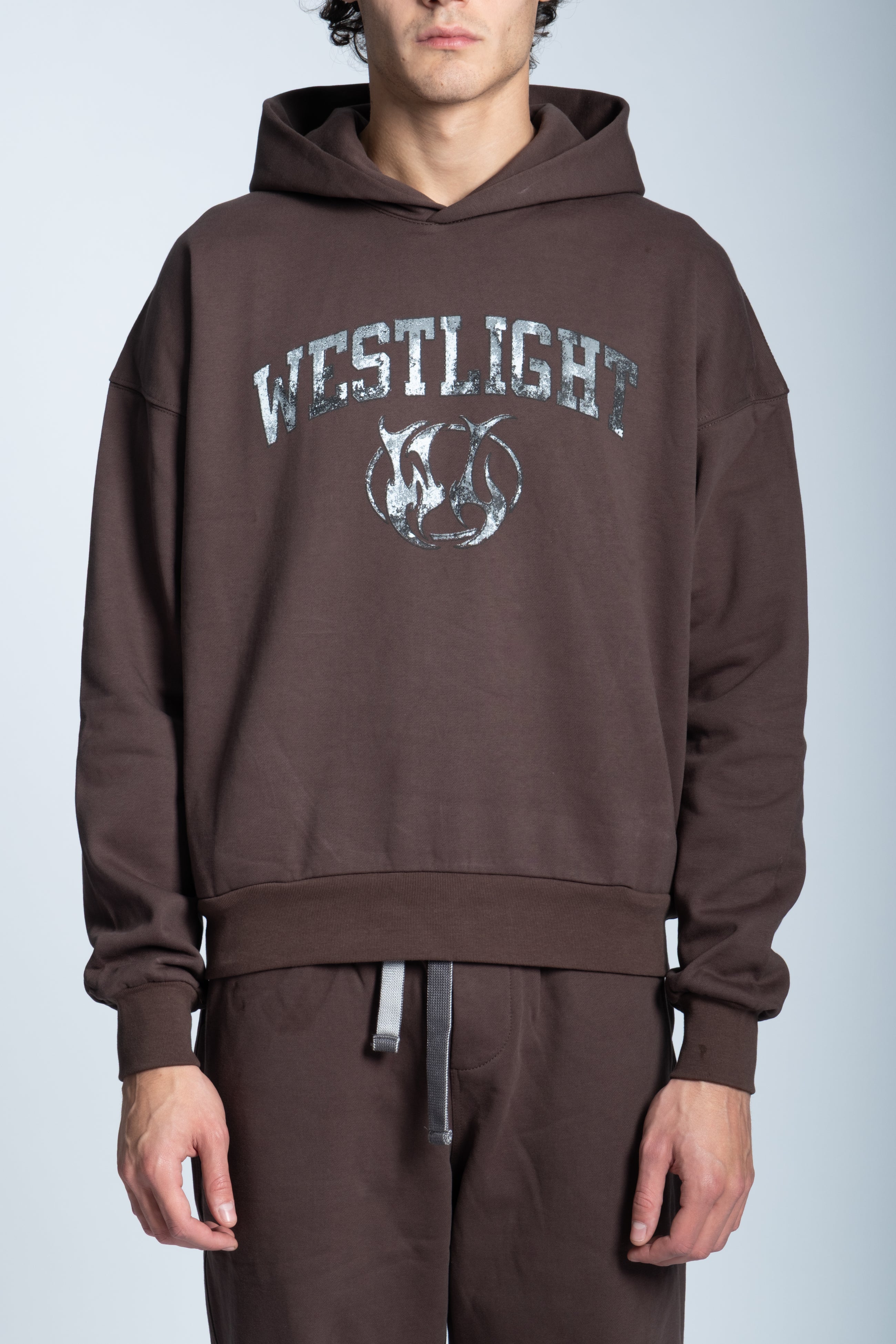 Felpa BASIC Logo Marrone