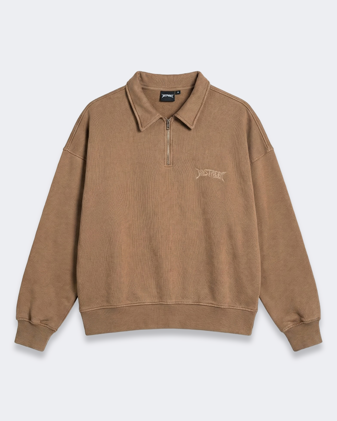 POLO HOODIE LIGHT BROWN