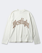 LOGO STUDDED LONGSLEEVE WHITE