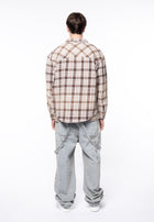 Acid wash wide denim dungarees