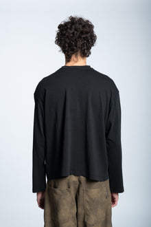 LOGO STUDDED LONGSLEEVE BLACK