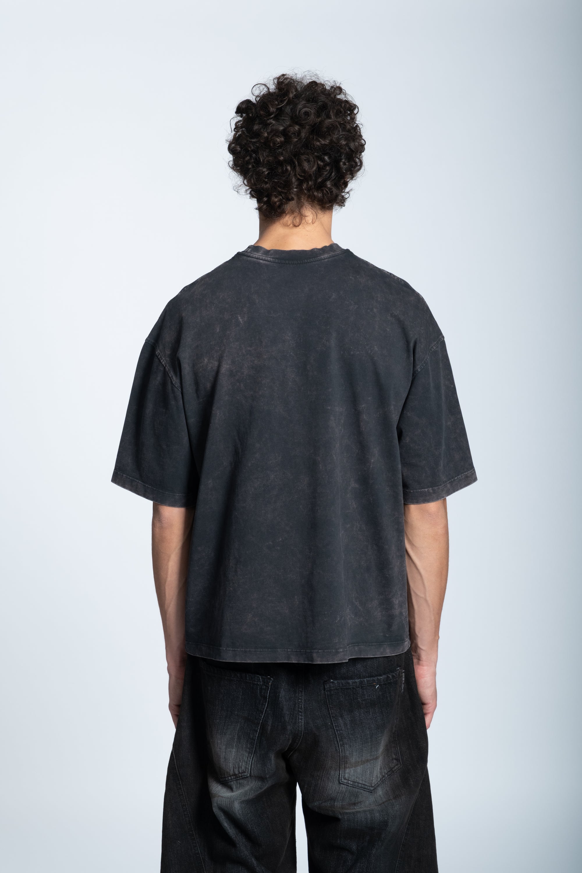 WASHED FLAME LOGO T-SHIRT BLACK