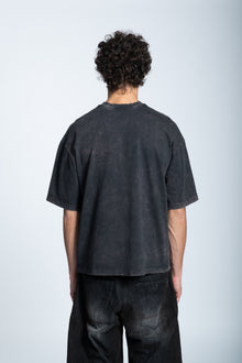 WASHED FLAME LOGO T-SHIRT BLACK