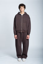 STRASS ICON HOODIE DARK BROWN