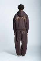 STRASS ICON SWEATPANTS DARK BROWN