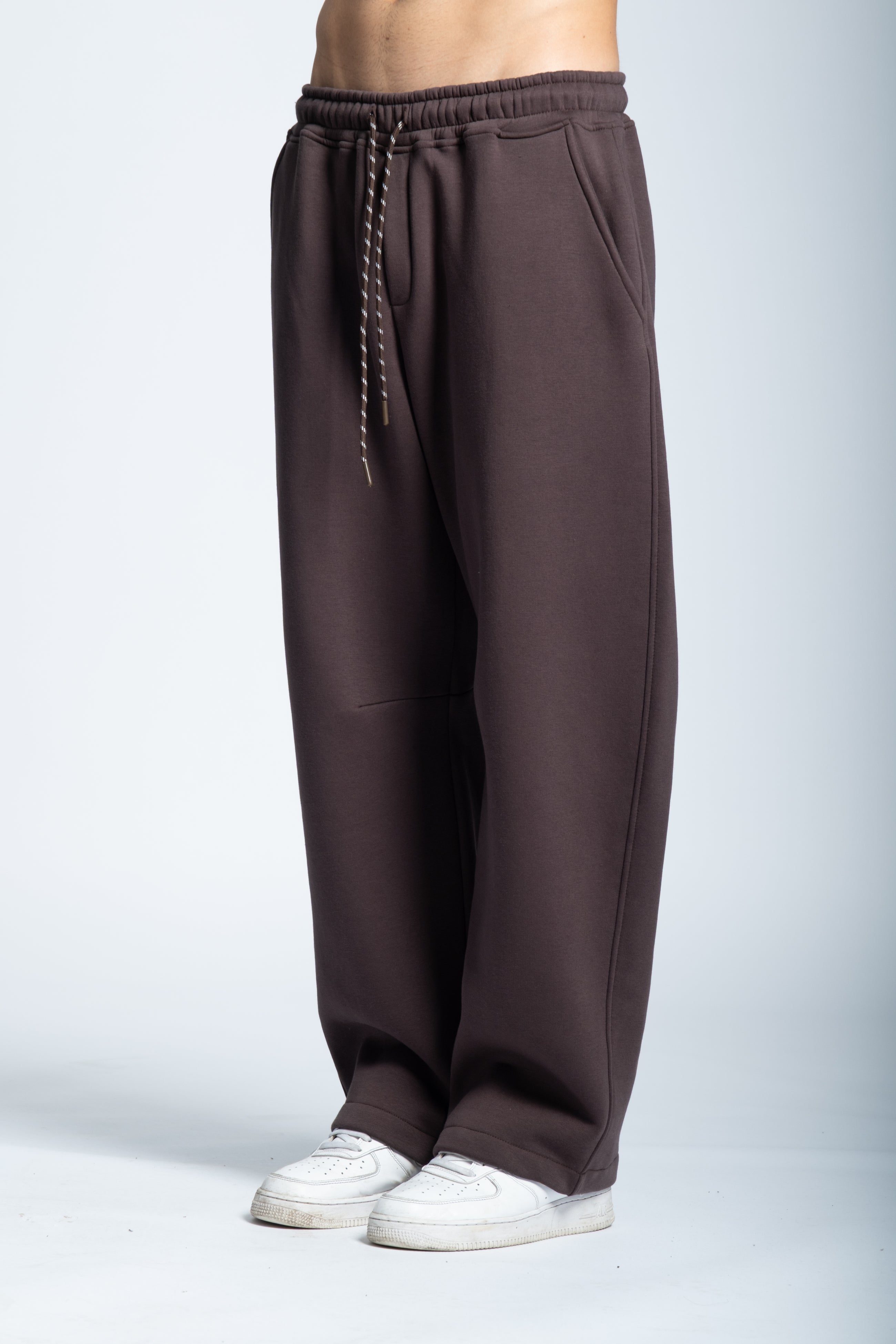 STRASS ICON SWEATPANTS DARK BROWN
