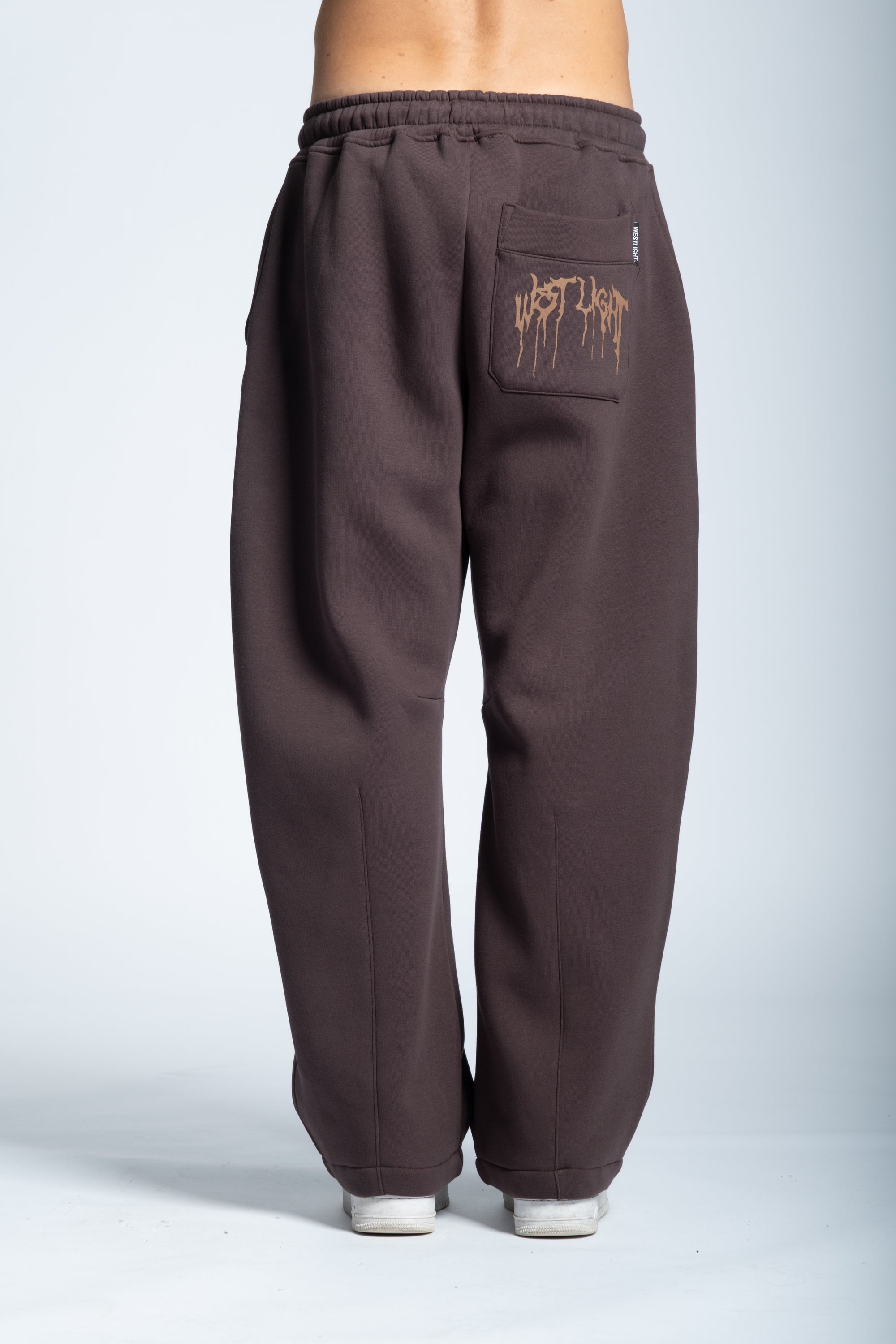 STRASS ICON SWEATPANTS DARK BROWN