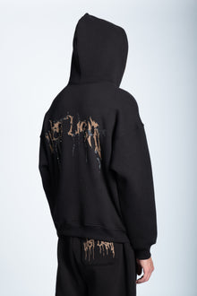 STRASS ICON HOODIE BLACK