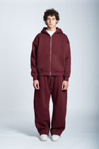 STRASS ICON SWEATPANTS  BORDEAUX