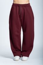 STRASS ICON SWEATPANTS  BORDEAUX