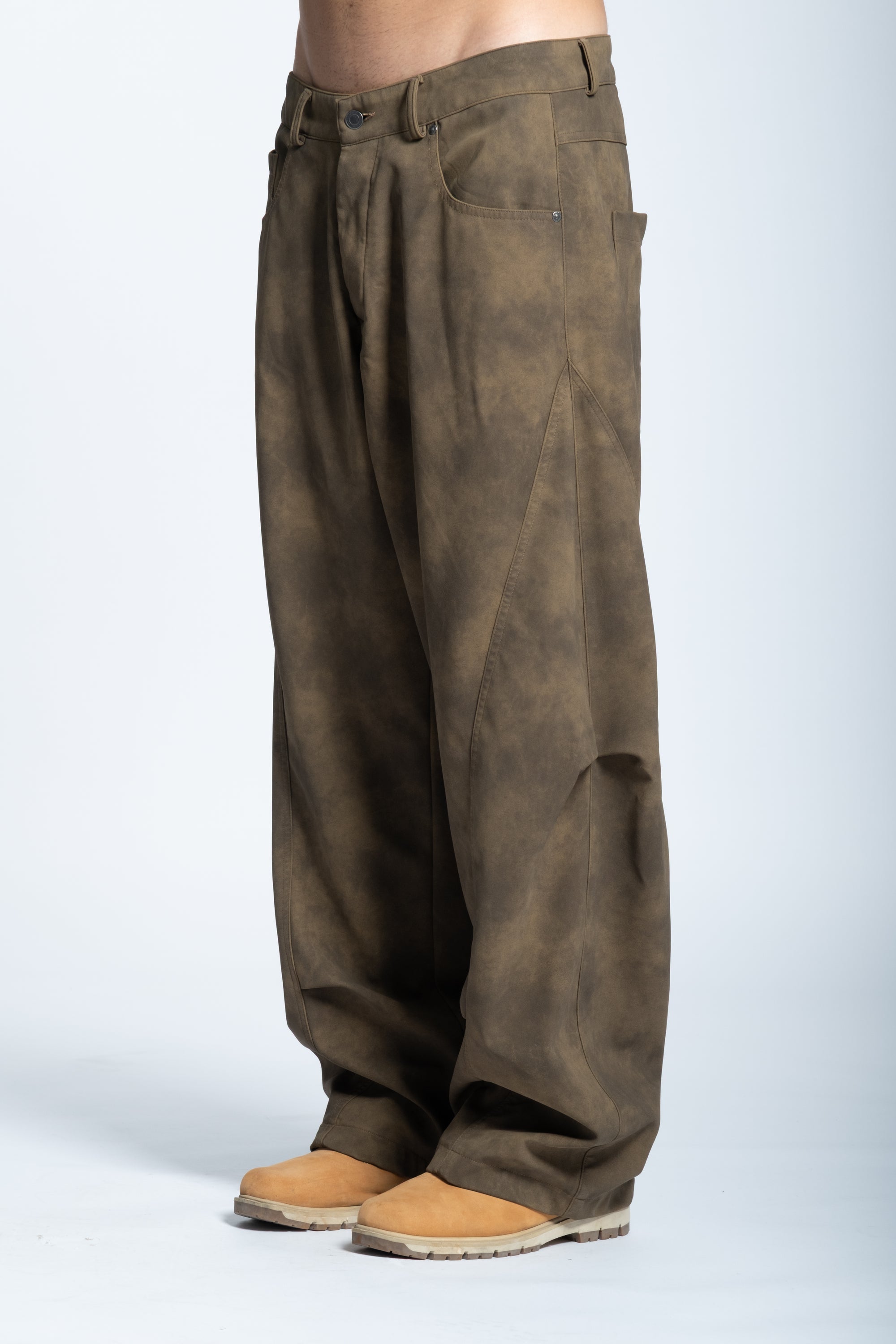 FADED WIDE LEG PANTS