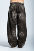 BALLOON LEOPARD PRINT JEANS