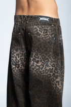 BALLOON LEOPARD PRINT JEANS