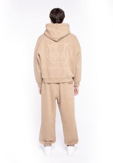 FELPA FULL ZIP CROPPED CAMEL LOGO BACK