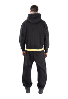 VARSITY RUBBER HOODY BLACK
