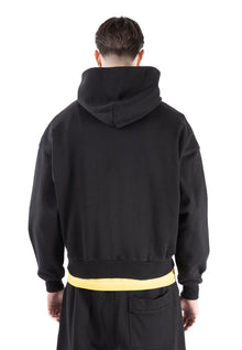 VARSITY RUBBER HOODY BLACK