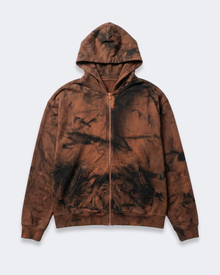 BROWN SMOKED HOODIE
