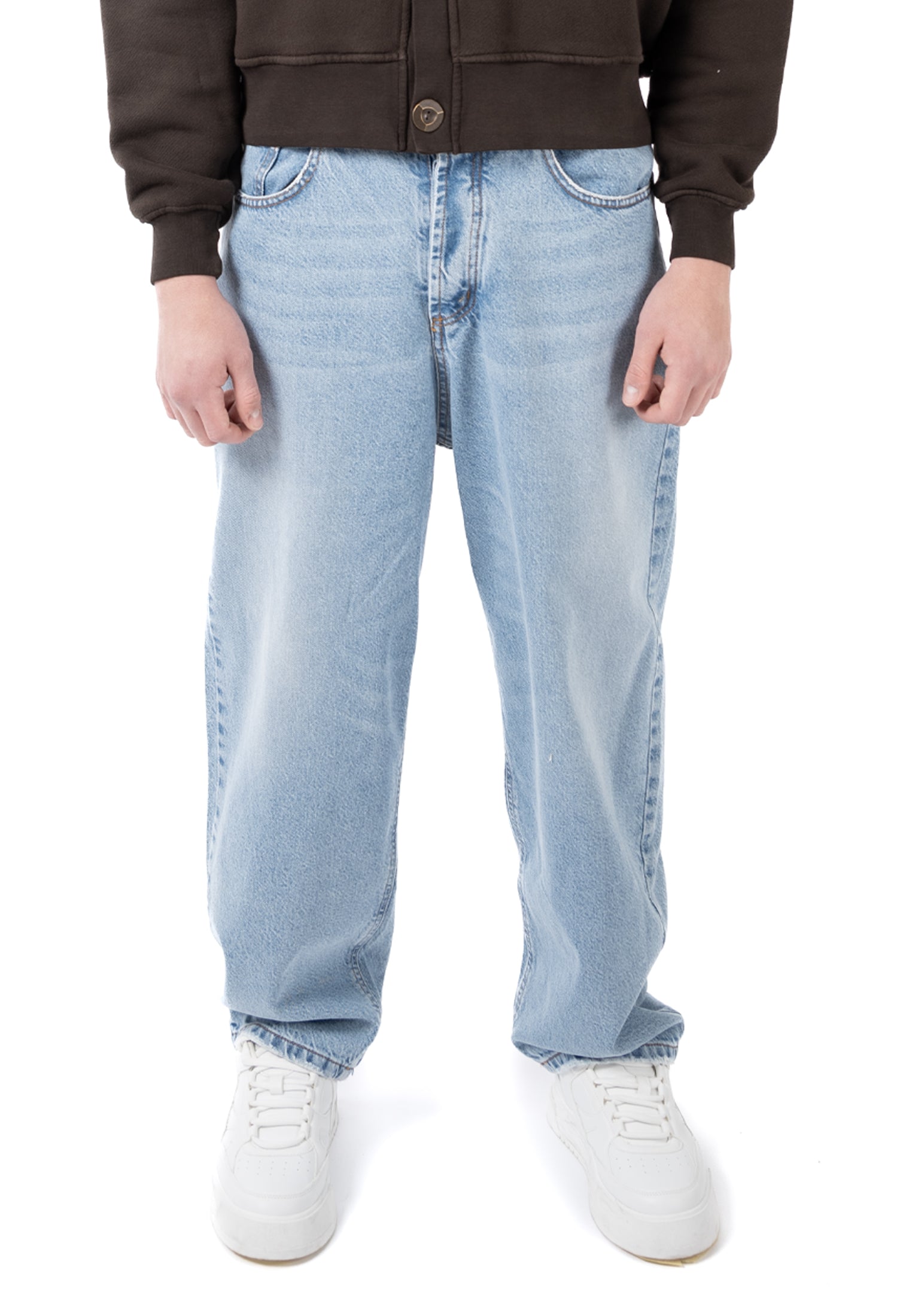 5 POCKET WIDE FIT LIGHT BLUE