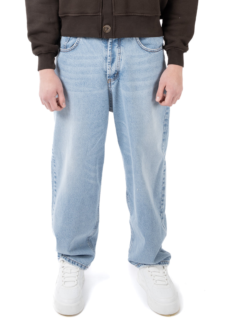 5 POCKET WIDE FIT LIGHT BLUE