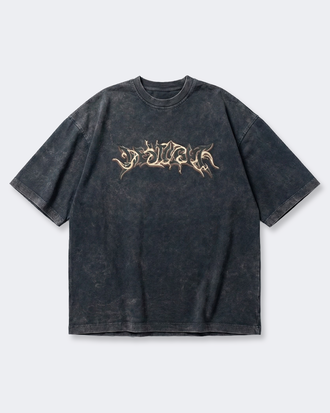 WASHED FLAME LOGO T-SHIRT BLACK