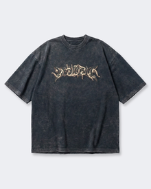 WASHED FLAME LOGO T-SHIRT BLACK
