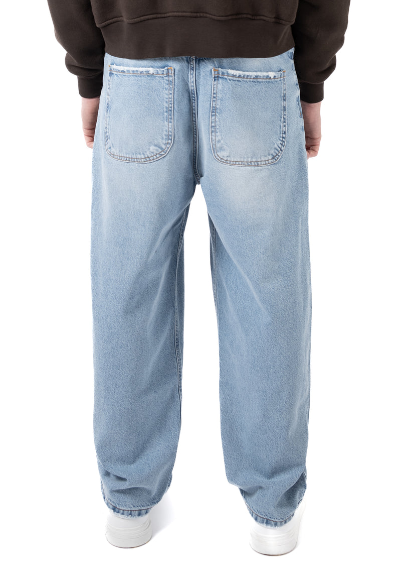 5 POCKET WIDE FIT LIGHT BLUE