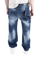5 POCKET STRAIGHT WITH POCKET BAG BLUE VINTAGE