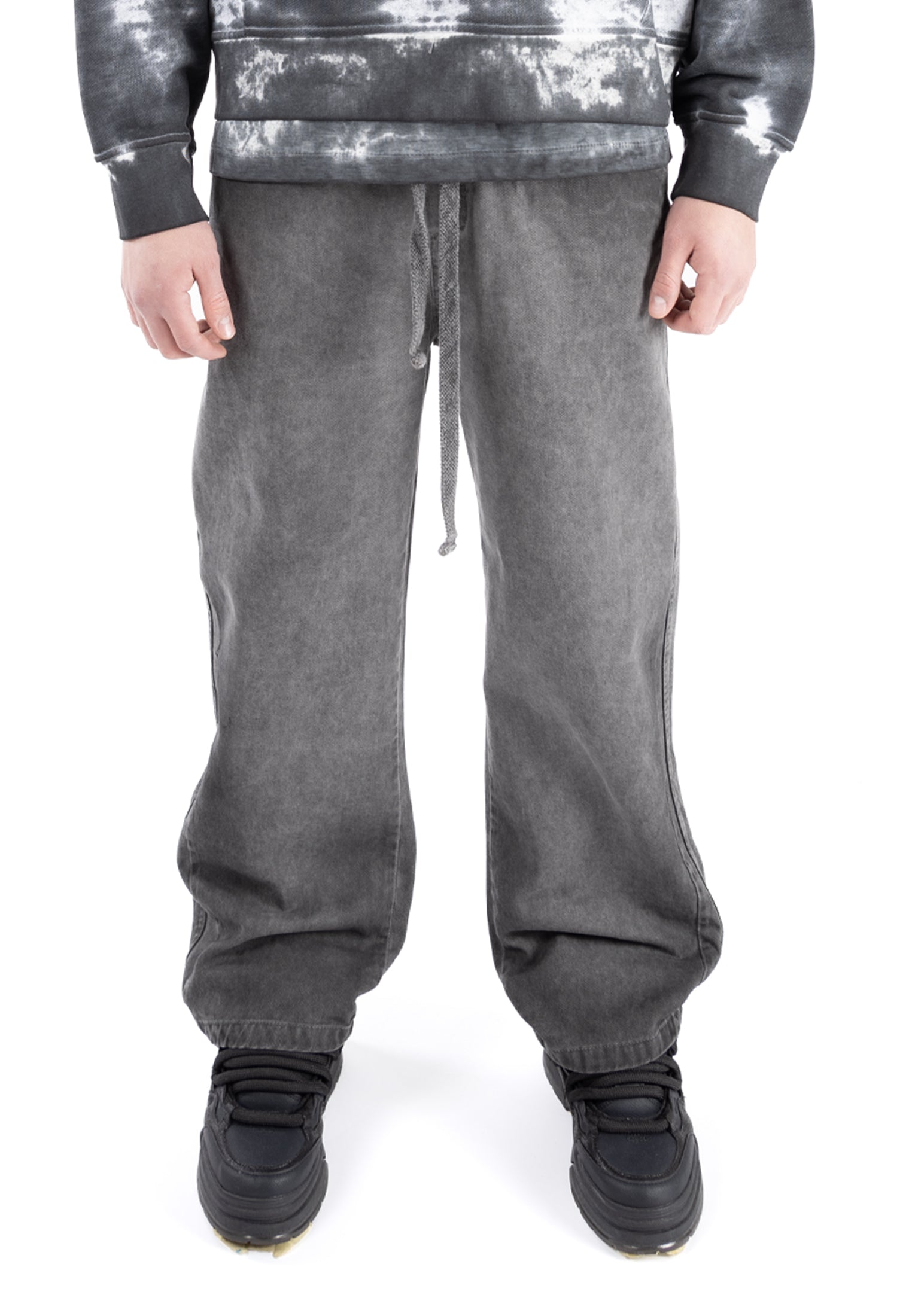 5 POCKET WIDE JOGGER CHARCOAL