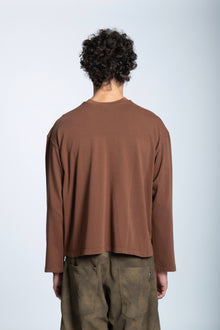 LOGO STUDDED LONGSLEEVE BROWN