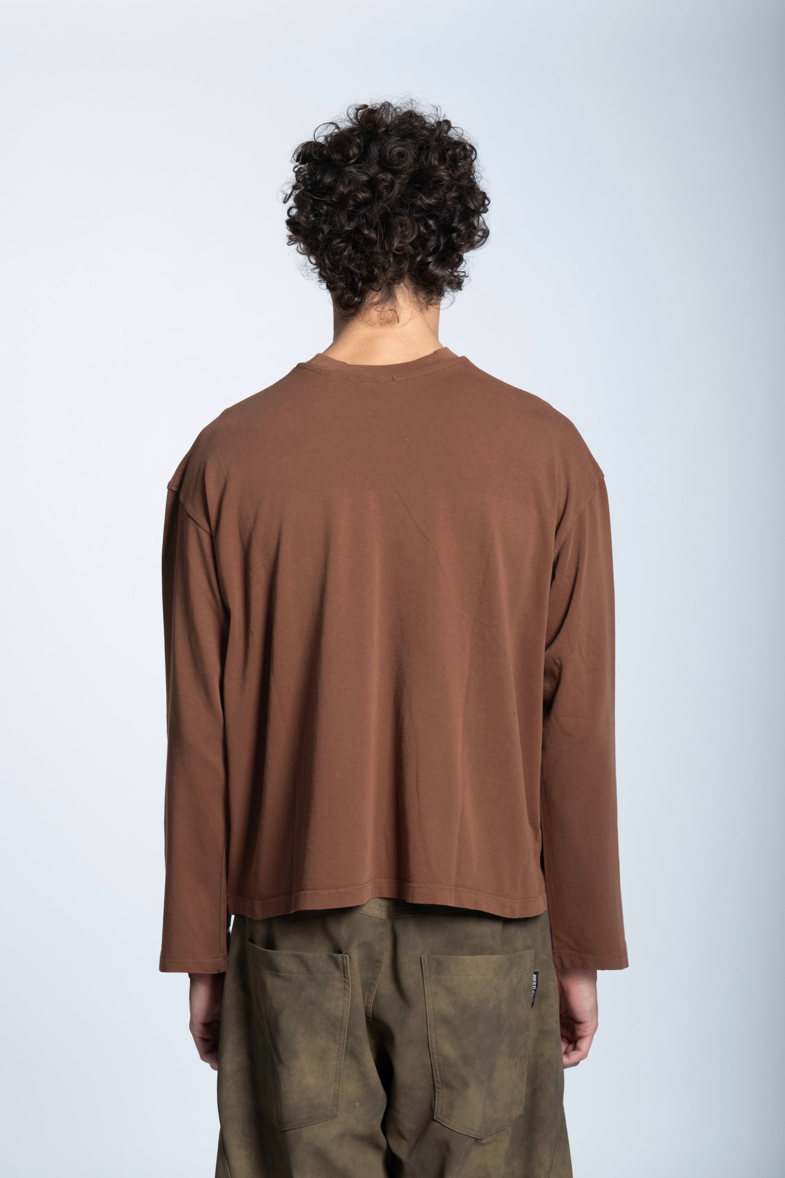 LOGO STUDDED LONGSLEEVE BROWN