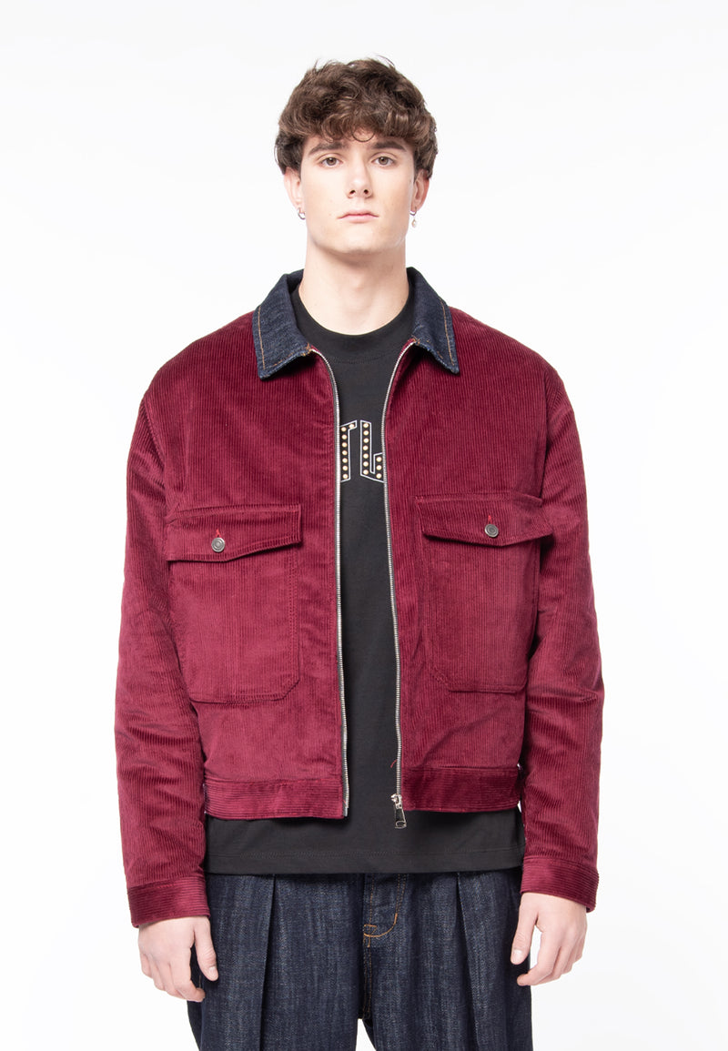 Corduroy jacket boxy tasconi