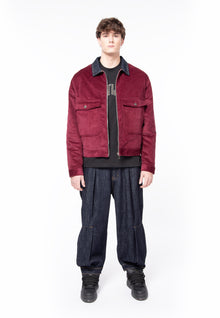 Corduroy jacket boxy pockets