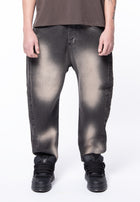 5 pockets black balloon casual spray