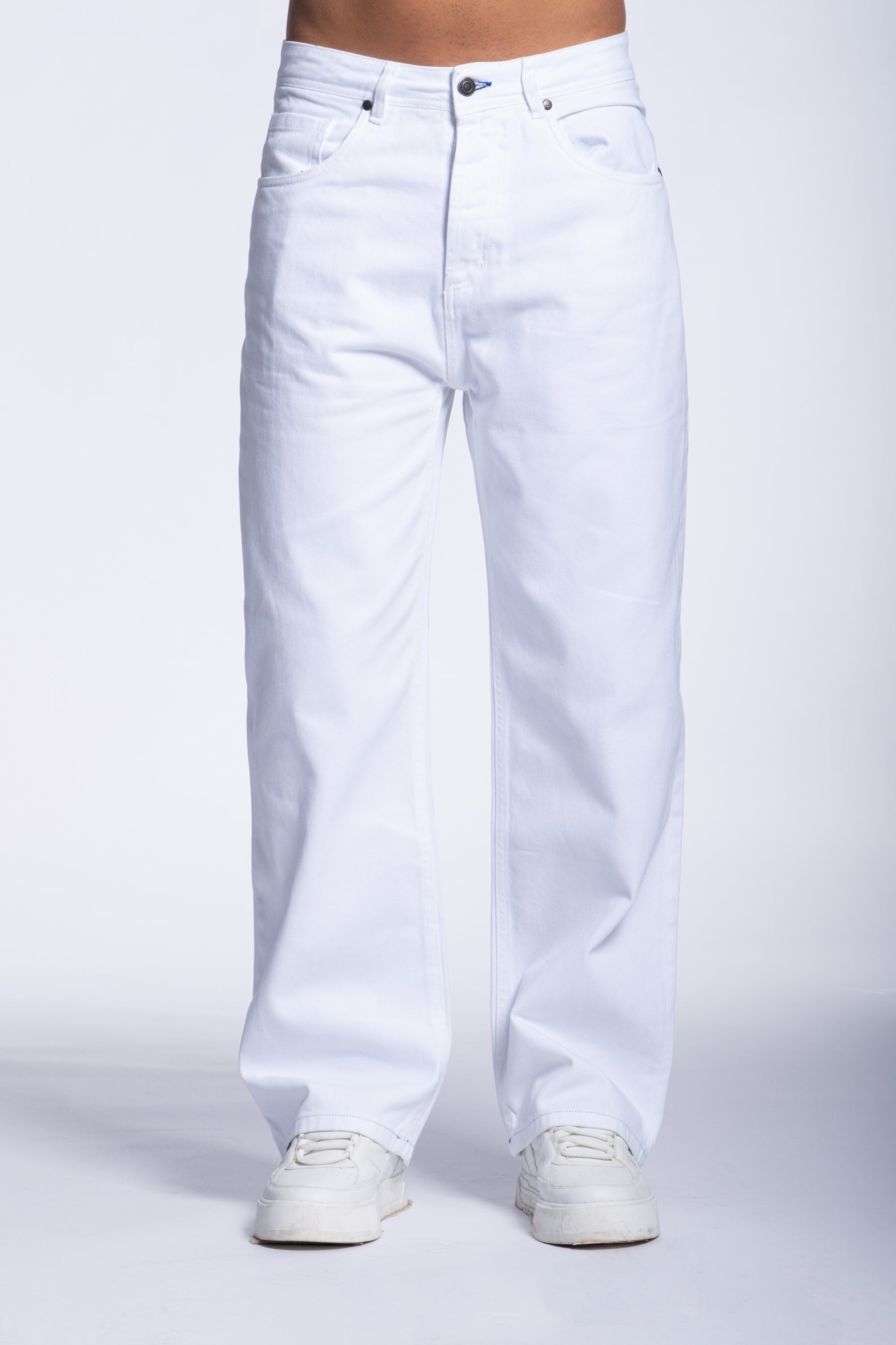 Pantalone Bianco Basic Dritto