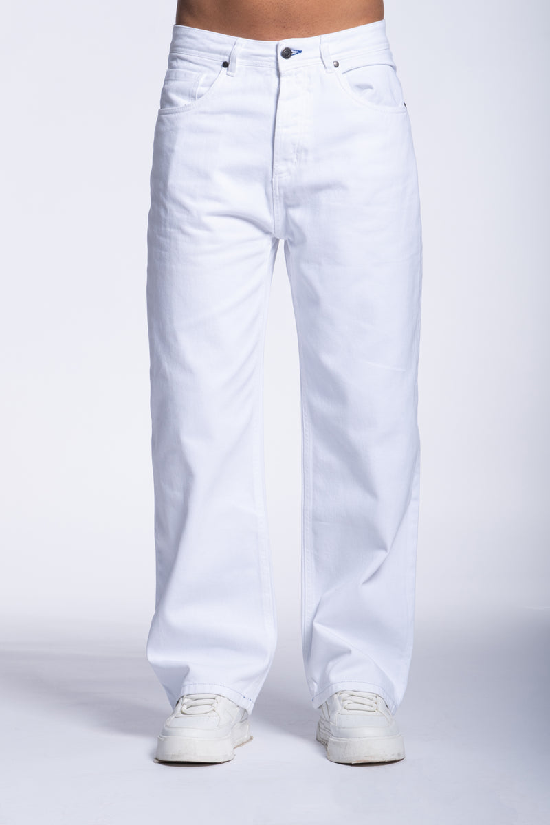 Pantalone Bianco Basic Dritto