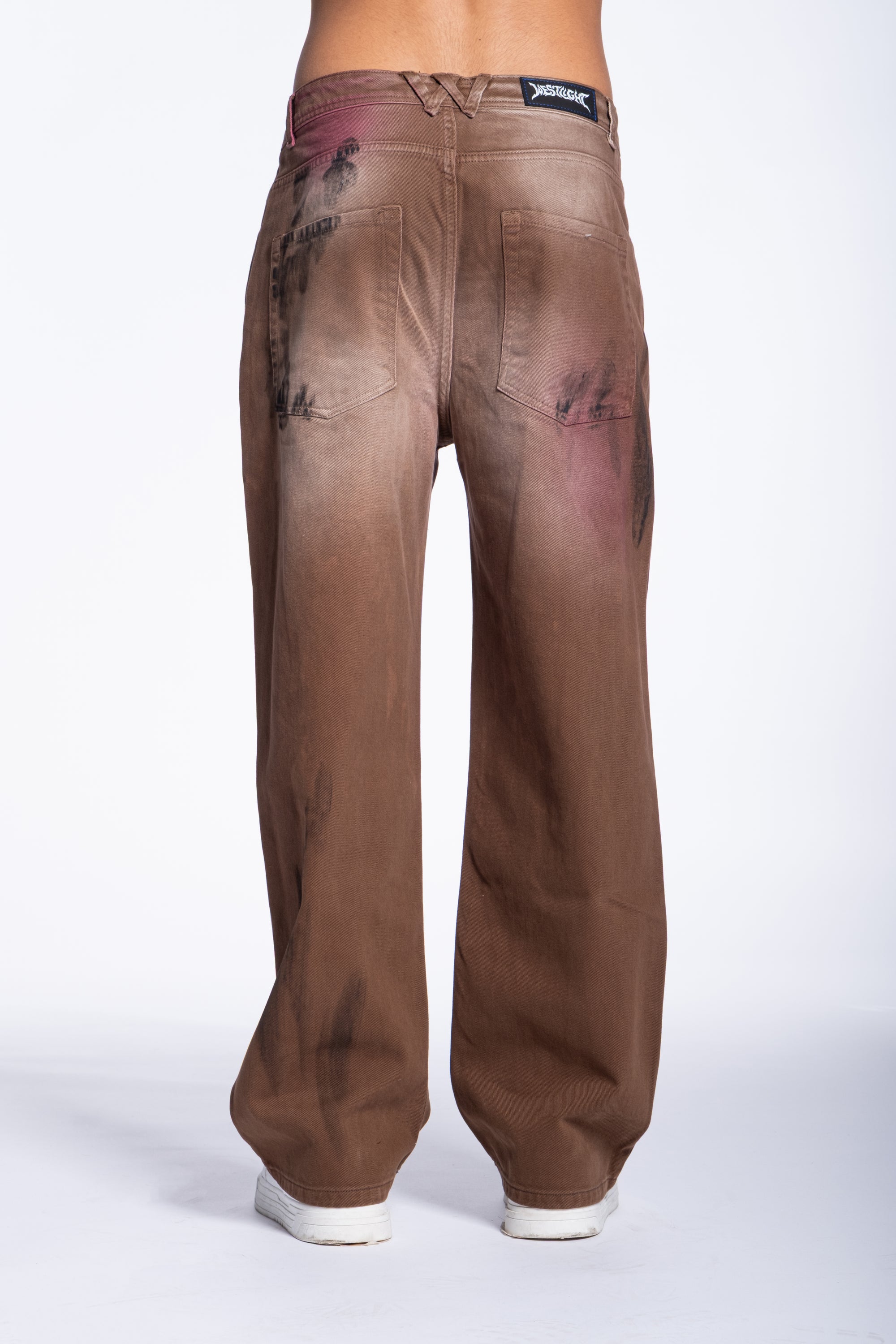 Jeans Palazzo sfumature Bordeaux