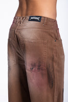 Jeans Palazzo sfumature Bordeaux