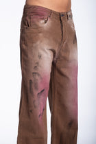 Jeans Palazzo sfumature Bordeaux